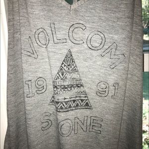 Volcom Tops - Volcom Stone 1991 Grey Tank Top Volcom Tops - Volcom Stone 1991 Grey Tank Top